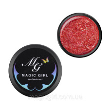 Гель лак с глитером Magic Girl SHINE Красный, 5 мл