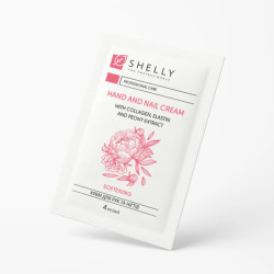 Крем для рук и ногтей с коллагеном, эластином и экстрактом пиона Shelly 4 мл