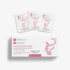 Пом'якшуючий крем для ніг з сечовиною, екстрактом водоростей і олією аргани Shelly 4 мл х 100 шт