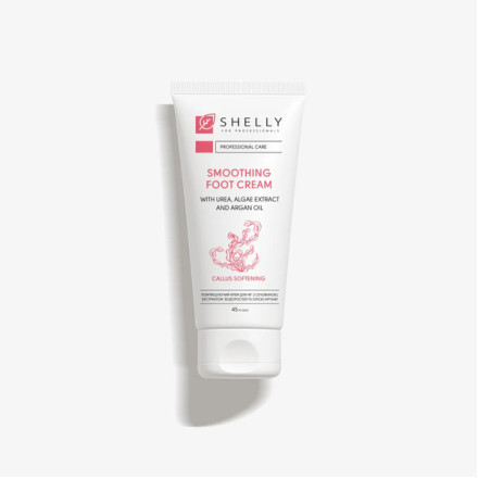 Смягчающий крем для ног с мочевиной, экстрактом водорослей и маслом арганы Shelly 45 мл