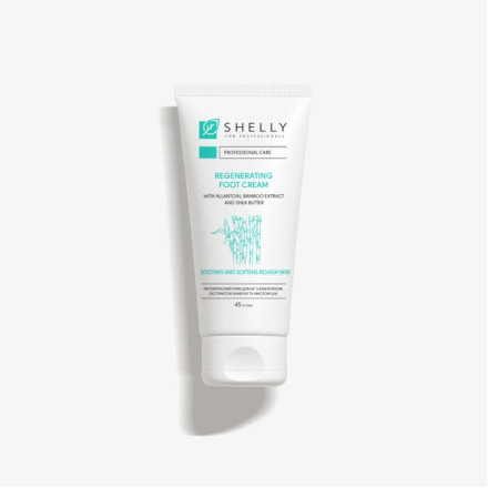 Регенерирующий крем для ног с аллантоином, экстрактом бамбука и маслом ши Shelly 45 мл