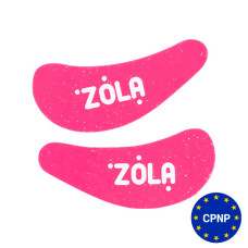ZOLA Патчи силиконовые многоразовые для глаз (1 пара) (Малиновые)