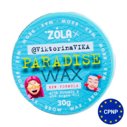 ZOLA Viktorina Vika Віск для брів 30 г Paradise Wax with Vitamin E and Argan Oil
