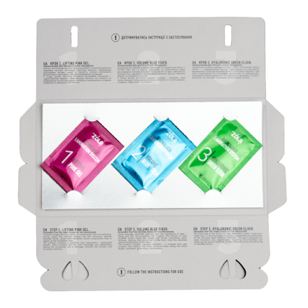 ZOLA COLOR LAB EMOTION Набір для ламінування в саше Step 1, 2, 3