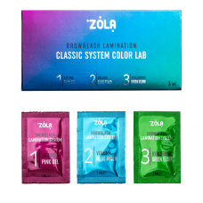 ZOLA COLOR LAB EMOTION Набір для ламінування в саше Step 1, 2, 3
