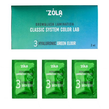 ZOLA COLOR LAB EMOTION в саше 03 Hyaluronic Green Elixir