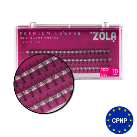 ZOLA Вії-пучки 10D 10 mm