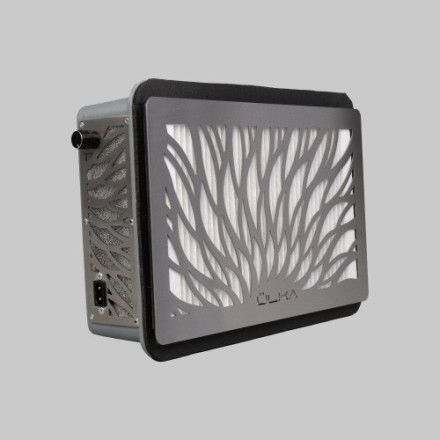 Витяжка для манікюру ÜLKA Tornado врізна з HEPA  фільтром (сіра)