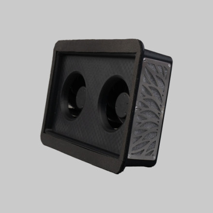 Витяжка для манікюру ÜLKA Tornado врізна з HEPA  фільтром (чорна)