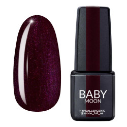 Гель лак BABY Moon Burgundy №008 (баклажановый клажановый), 6 мл