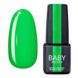 Гель лак BABY Moon Perfect Neon №012 яскраво зелений 6 мл