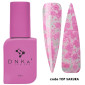 Топ DNKa Top Sakura (прозорий з рожевими пластівцями)