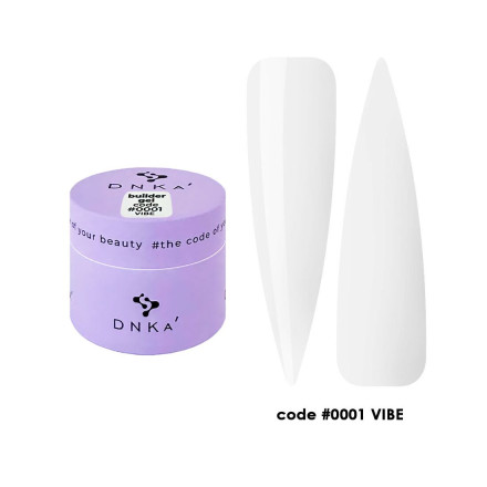 Гель для моделювання DNKa Builder Gel #0001 Vibe (прозорий) 15 мл