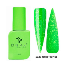 База DNKa Cover Base №0082 (Неоновый салатовый с Поталью), 12 мл