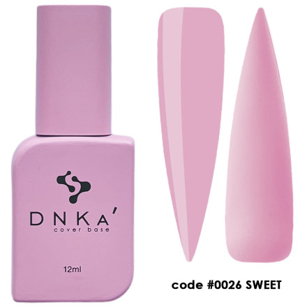 База DNKa Cover Base №0026 (Ніжний світлий рожевий), 12 мл