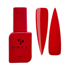 Гель-лак для ногтей DNKa ULTRA RED (красный, эмаль) 12 мл