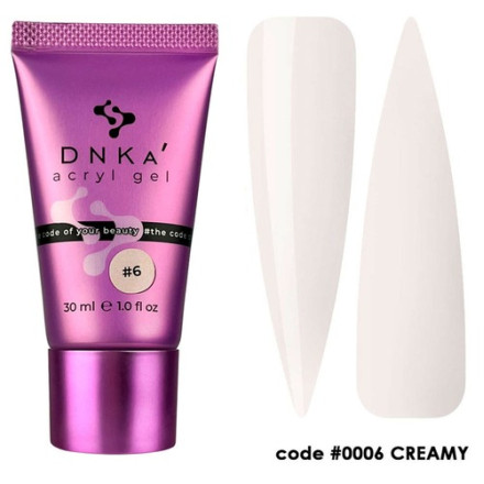 DNKa Acryl Gel #0006 Сreamy(Tube), 30 мл