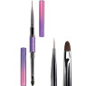 Двосторонній пензлик DNKa Liner + Gel Brush #0006