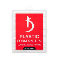 Багаторазові пластикові нижні форми для створення арочної підкладки на нігтях (120 шт. в коробці)
