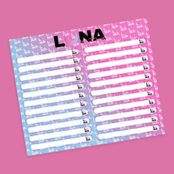 Наліпки для тіпс Luna 