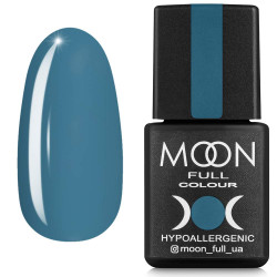 Гель-лак MOON FULL Autum-Winter №660 блакитно-сірий, емаль 8 ml