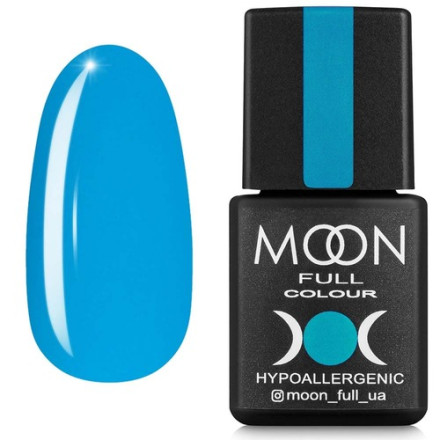 Гель-лак MOON FULL Breeze color №419 насыщенно голубой 8 ml
