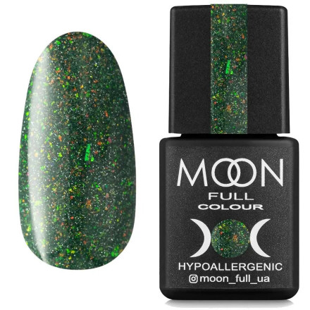 Гель лак светоотражающий Moon Full Chrome Flake Disko №04 Зеленый, 8 мл