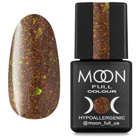 Гель лак світловідбиваючий Moon Full Chrome Flake Disko №05 Коричневий, 8 мл