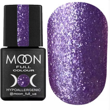 Гель-лак MOON FULL Christmas №1010 фиолетовый с блестками 8 ml