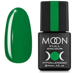 Гель-лак MOON FULL Fashion color №244 насичено-зелений, емаль 8 ml