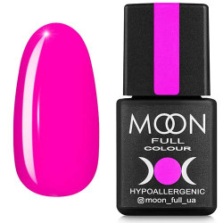 Гель-лак MOON FULL color Gel polish №121 глибокий яскраво-рожевий, 8 ml