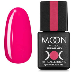 Гель-лак MOON FULL color Gel polish №123 рожевий амарантовий, 8 ml