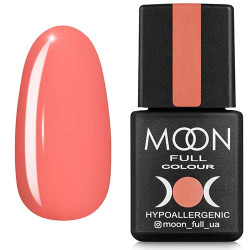 Гель-лак MOON FULL color Gel polish №124 лососево-оранжевий, 8 ml