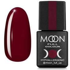 Гель-лак MOON FULL color Gel polish №144 карминный, 8 ml