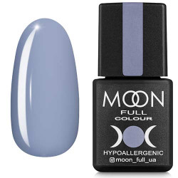 Гель-лак MOON FULL color Gel polish №149 сіро-блакитний з бузковим відтінком 8 ml