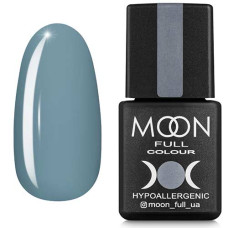 Гель-лак MOON FULL color Gel polish №150 светло-серый с голубым оттенком 8 ml