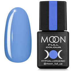 Гель-лак MOON FULL color Gel polish №155 повітряний синій 8 ml