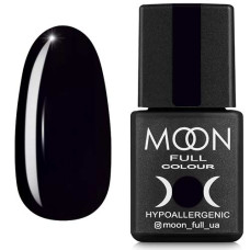 Гель-лак MOON FULL color Gel polish №188 глубокий черный 8 ml