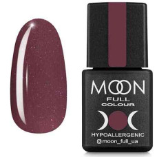 Гель-лак MOON FULL color Gel polish №194 приглушенный фиолетово-коричневый, микроблеск 8 ml