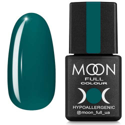 Гель-лак MOON FULL color Gel polish №216 опівнічно-зелений 8 ml