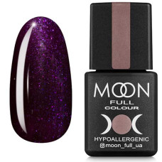 Гель-лак MOON FULL color Gel polish №220 фиолетово-синий, микроблеск 8 ml