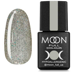 Гель-лак MOON FULL color Gel polish №313 біле золото, шиммерний 8 ml