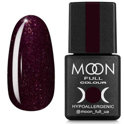 Гель-лак MOON FULL color Gel polish №315 спелая вишня с шиммером 8 ml