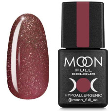 Гель-лак MOON FULL color Gel polish №320 темно-розовый винтажный с мелким шиммером 8 ml