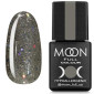 MOON FULL color Gel polish №324 (сріблясто-оливковий з різнокольоровим гліттером)