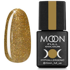 Гель-лак MOON FULL color Gel polish №326 золотой шиммерный 8 ml