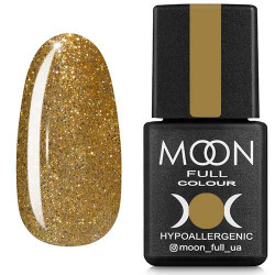 Гель-лак MOON FULL color Gel polish №326 золотий шиммерний 8 ml