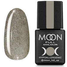 Гель-лак MOON FULL color Gel polish №329 серебряно-жемчужный 8 ml