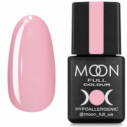 Гель-лак MOON FULL Spring-Summer №605 ніжно-рожевий, напівпрозорий 8 ml