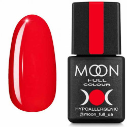 Гель-лак MOON FULL Spring-Summer №616 рожево-червоний, емаль 8 ml